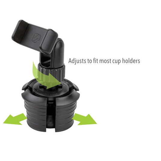 Scosche UHCUPM-SP1 QuickGrip Cup Holder Phone/GPS Mount with Adjustable Arms