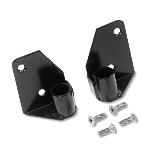 Warrior Products WAR1500 Mirror Relocation Brackets in Black for 97-02 Jeep Wrangler TJ