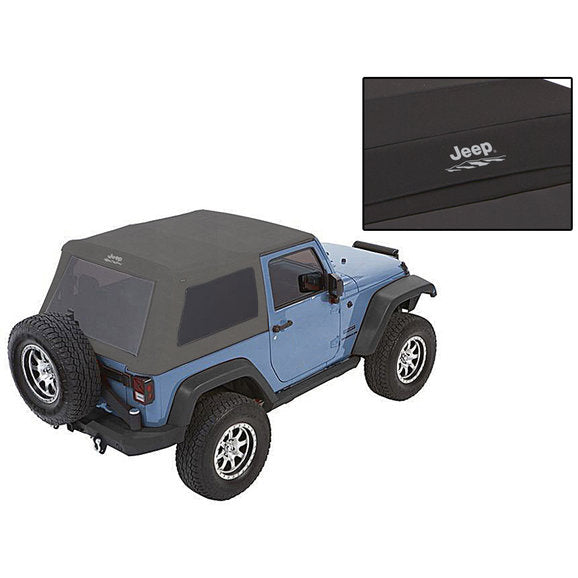 Load image into Gallery viewer, Bestop Jeep Logo Trektop Glide Soft Top for 07-18 Jeep Wrangler JK 2-Door
