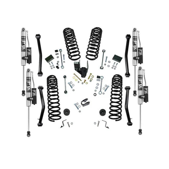 Load image into Gallery viewer, Superlift K184FX 4&quot; Dual Rate Coil Lift Kit with Fox 2.0 Reservoir Shocks for 18-23 Jeep Wrangler JL Unlimited 4-Door
