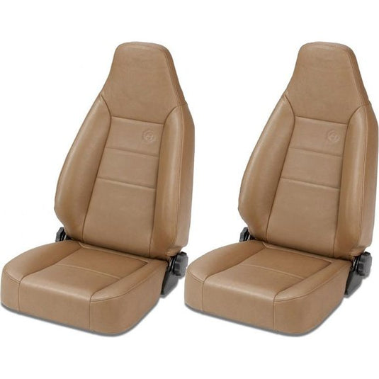 Bestop TrailMax II Sport Front Seats in Vinyl for 76-06 Jeep CJ-5, CJ-7, CJ-8 Scrambler, Wrangler YJ, TJ & Unlimited