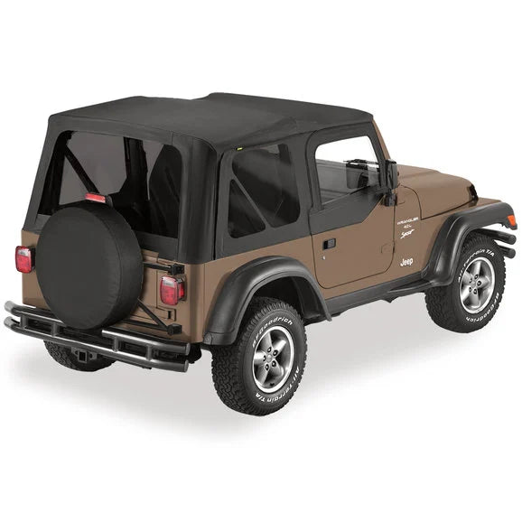 Bestop Sailcloth Replace-a-top Soft Top with Half Door Skins & Tinted Windows for 97-02 Jeep Wrangler TJ