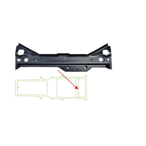 Load image into Gallery viewer, Key Parts 0485-260 Gas Tank Support Frame Crossmember for 97-06 Jeep Wrangler TJ
