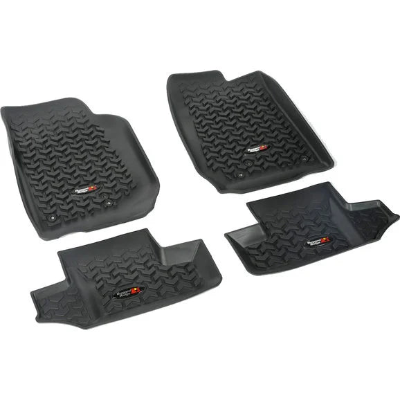 Rugged Ridge Front & Rear Floor Liner Kit for 14-18 Jeep Wrangler JK 2-Door