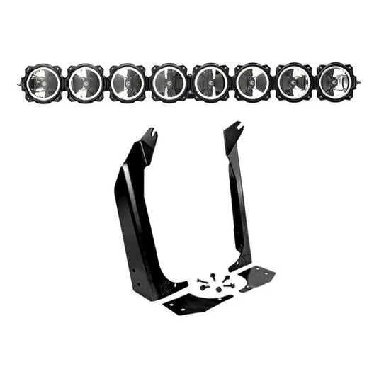 KC HiLiTES 91337 Gravity Pro6 8-Light Combo Beam LED Light Bar System for 97-06 Jeep Wrangler TJ & Unlimited TJ