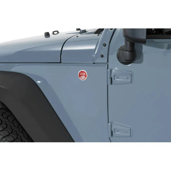 Load image into Gallery viewer, Mopar 68194212AA &quot;Trail Rated 4x4&quot; Badge in Red for 05-15 Jeep Vehicles
