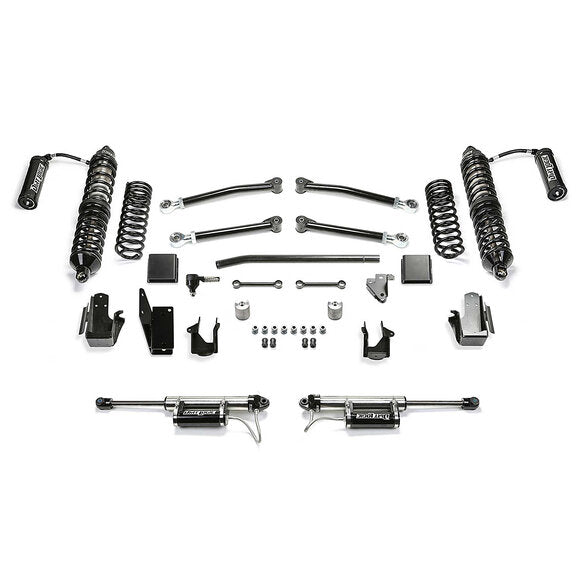 Load image into Gallery viewer, Fabtech 3″ Trail Lift Kit with 2.5&quot; Dirt Logic Front Reservoir Shocks &amp; 2.25&quot; Rear Dirt Logic Shocks for 20-22 Jeep Gladiator JT
