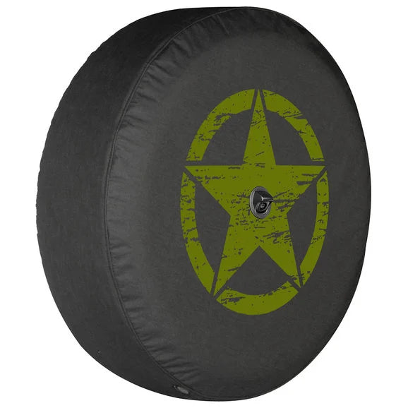 Load image into Gallery viewer, Boomerang Enterprises Distressed Star Logo Tire Cover for 18-20 Jeep Wrangler JL
