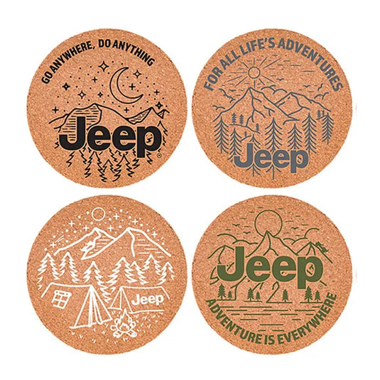 Jeep Merchandise Jeep Assorted Logos Coaster Set