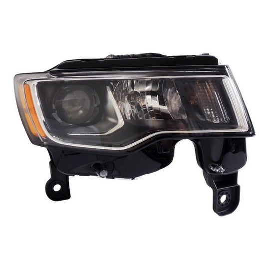 Crown Automotive Halogen Headlight Assembly with Chrome Bezels for 17-21 Jeep Grand Cherokee WK