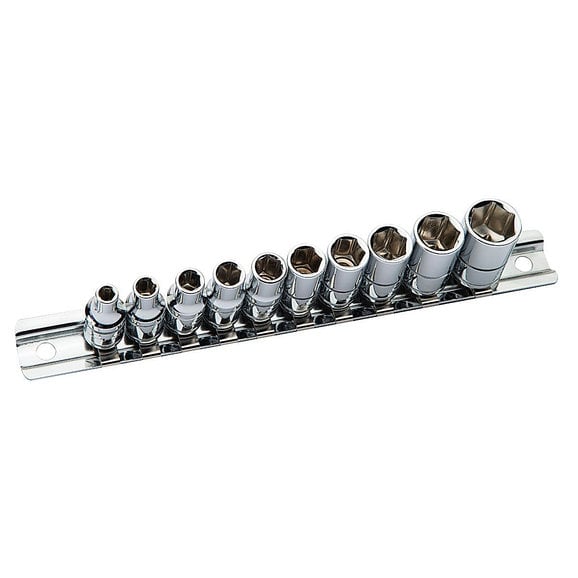 Load image into Gallery viewer, Eastwood 32168 10 Piece 1/4&quot; Drive SAE Shallow Socket Set
