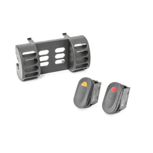 Rugged Ridge 17235.80 AC Vent Switch Pod with Switches for 97-06 Jeep Wrangler TJ, TJ Unlimited & Cherokee XJ