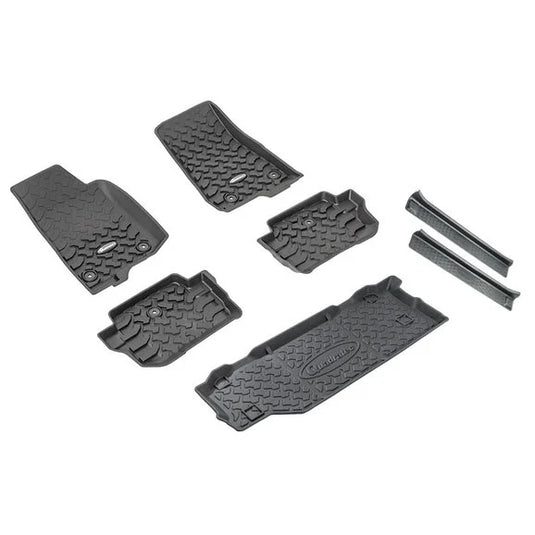 Quadratec Ultimate All Weather Floor Liner Triple Combo Kit for 18-22 Jeep Wrangler JL 2-Door