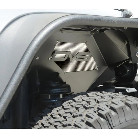 DV8 Offroad Front/Rear Flat Tube Fender Kit and Front Inner Fenders for 07-18 Jeep Wrangler JK