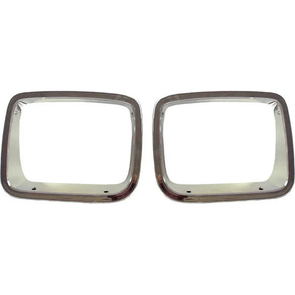 Crown Automotive Headlamp Bezels Driver Side in Chrome for 87-95 Jeep Wrangler YJ