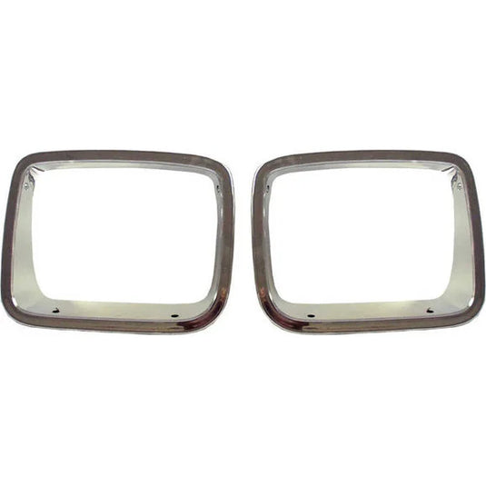 Crown Automotive Headlamp Bezels Driver Side in Chrome for 87-95 Jeep Wrangler YJ