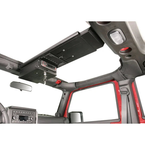 Load image into Gallery viewer, Tuffy Security Products Single Compartment Overhead Security Console &amp; Conceal Carry Underseat Security Drawer for 07-11 Jeep Wrangler JK
