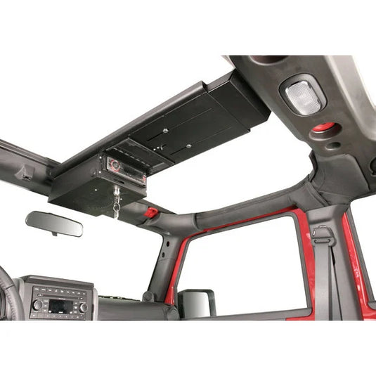 Tuffy Security Products Single Compartment Overhead Security Console & Conceal Carry Underseat Security Drawer for 07-11 Jeep Wrangler JK