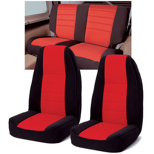 Rugged Ridge Neoprene Custom-Fit Seat Covers Combo for 03-06 Jeep Wrangler TJ & Unlimited