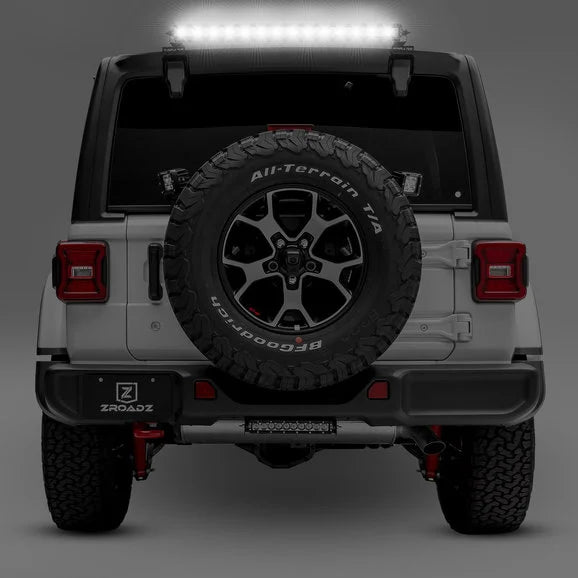 Load image into Gallery viewer, ZROADZ Z394931-KIT Rear Window Hinges Light Brackets with a Single Row 30&quot; LED Light Bar for 18-24 Jeep Wrangler JL
