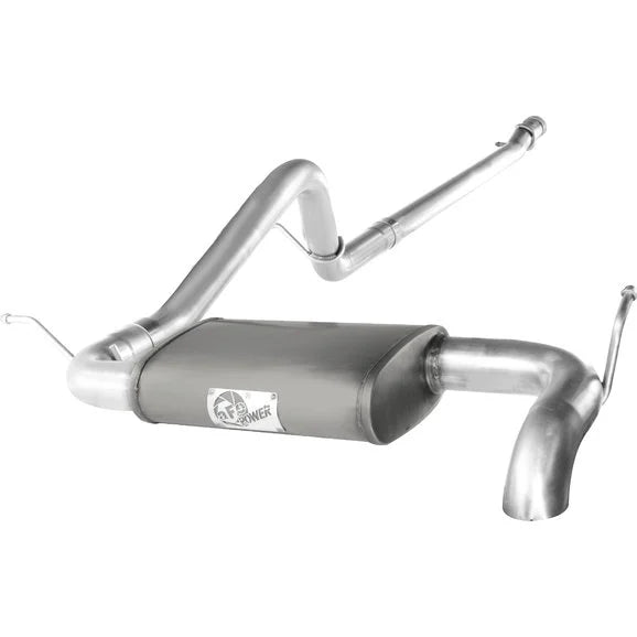 Load image into Gallery viewer, aFe Power 49-08043 2.5&quot; Scorpion Aluminized Hi-Tuck Cat-Back Exhaust System for 07-18 Jeep Wrangler JK 2 Door
