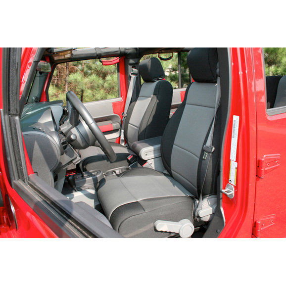 Load image into Gallery viewer, Rugged Ridge Custom Fit Neoprene Front Seat Covers for 11-18 Jeep Wrangler JK
