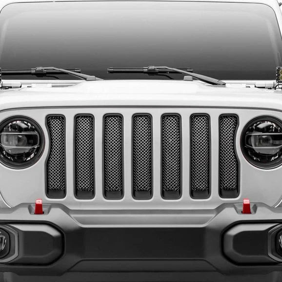 T-Rex 44493 Sport Polished Stainless Steel Mesh Grille for 18-23 Jeep Wrangler JL