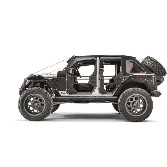 Load image into Gallery viewer, Fab Fours Rear Full Tube Doors for 07-18 Jeep Wrangler Unlimited JK 4 Door
