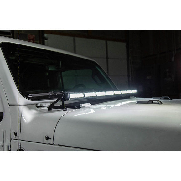 Load image into Gallery viewer, Diode Dynamics Hood Mounted 50&quot; LED Light Bar Kit for 18-24 Jeep Wrangler JL &amp; Gladiator JT
