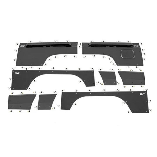 Rough Country 10581 Front & Rear Quarter Panel Armor for 97-01 Jeep Cherokee XJ