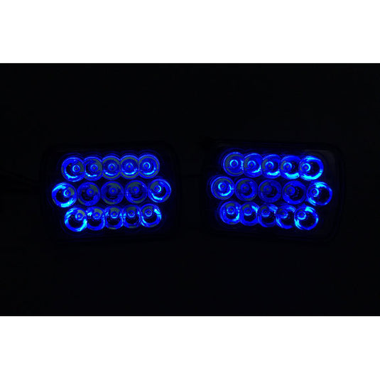 Quake LED QTE751 Tempest Series RGB 39W 5x7" LED Headlight Kit for 84-01 Jeep Wrangler YJ, Cherokee XJ & Comanche MJ