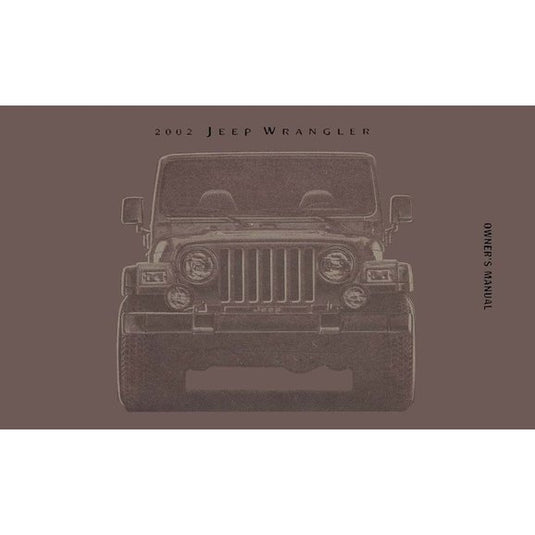 Bishko Automotive Literature Factory Authorized Owners Manuals for 97-04 Jeep Wrangler TJ