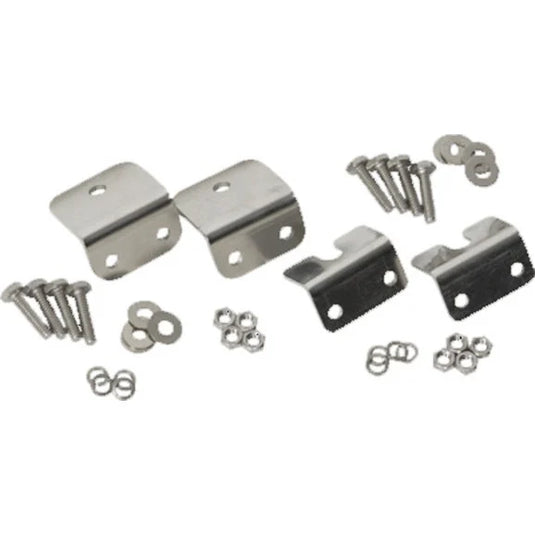 Kentrol 30667 Stainless Steel Strut Rod Mounting Brackets for 72-86 Jeep CJ-5, CJ-7 & CJ-8 Scrambler with with Fiberglass Body and Grill