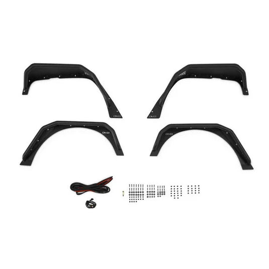 DV8 Offroad FDJK-06 Spec Series Fender Flares for 07-18 Jeep Wrangler JK