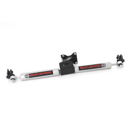 Rough Country 8734930 N3 Dual Steering Stabilizer for 07-18 Jeep Wrangler JK