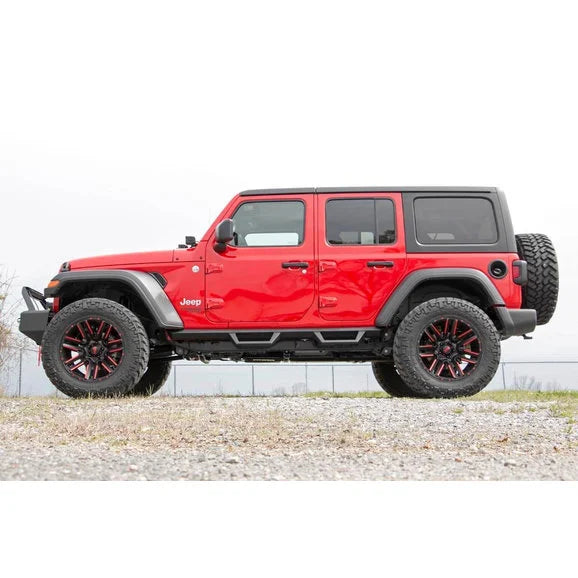 Load image into Gallery viewer, Rough Country 90769A Contoured Drop Steps for 18-24 Jeep Wrangler JL Unlimited
