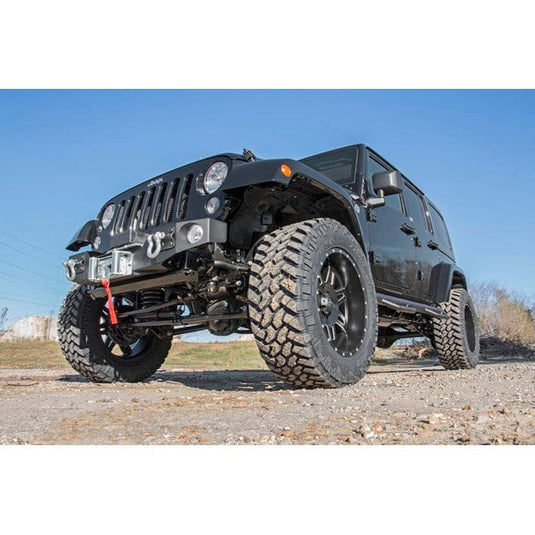 Rough Country Hybrid Stubby Front Winch Bumper for 07-18 Jeep Wrangler JK