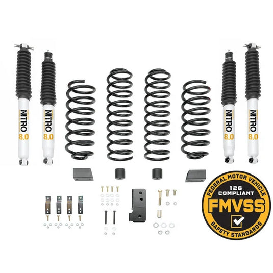 Quadratec Maximum Duty 2.5" Coil Spring Suspension Lift Kit for 07-18 Jeep Wrangler JK 2 Door