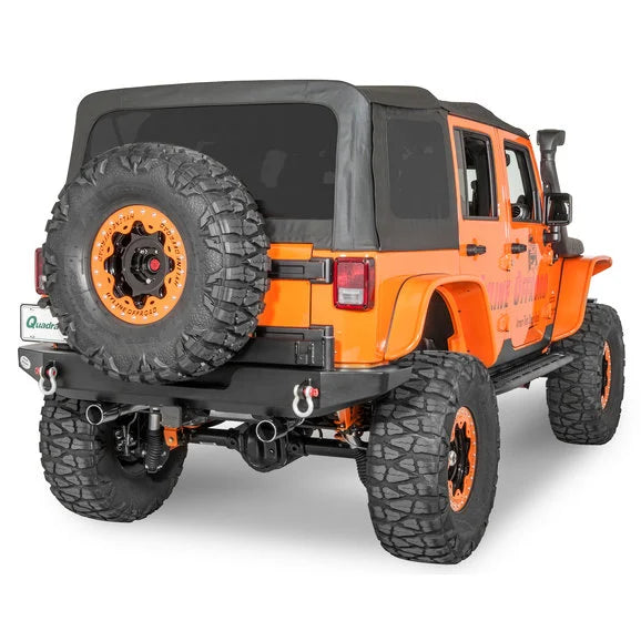 Load image into Gallery viewer, HyLine OffRoad Standard Rear Bumper &amp; Tire Carrier Combo for 07-18 Jeep Wrangler JK
