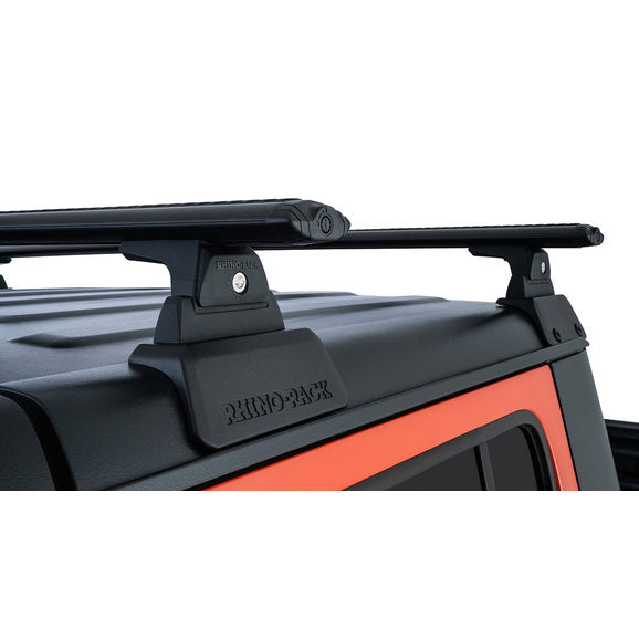 Load image into Gallery viewer, Rhino-Rack JC-00301 Vortex 2-Bar Backbone Roof Rack with RLT600 Quick Mount Legs for 20-24 Jeep Gladiator JT
