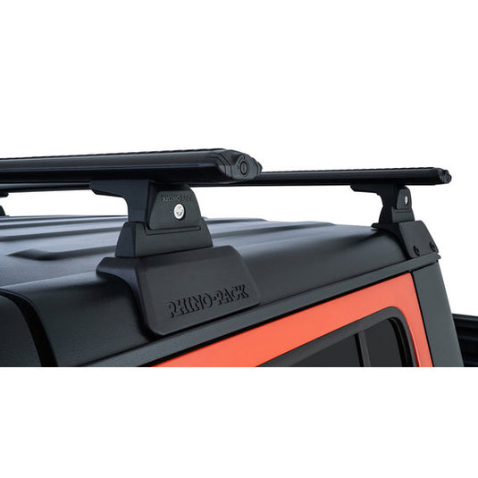 Rhino-Rack JC-00301 Vortex 2-Bar Backbone Roof Rack with RLT600 Quick Mount Legs for 20-24 Jeep Gladiator JT