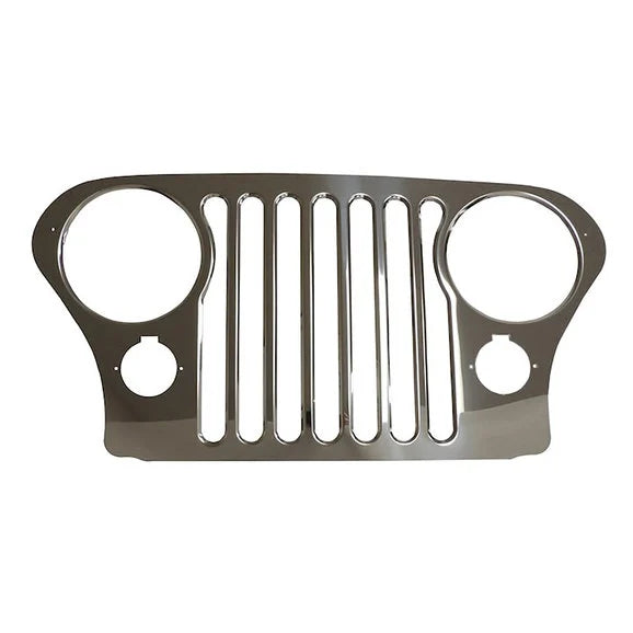 Crown Automotive RT34086 Stainless Steel Grille Overlay for 76-86 Jeep CJ Series