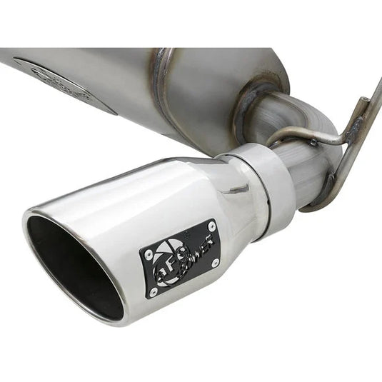 aFe Power 49-48062-P Rebel Series 2.5" 409 Stainless Steel Cat-Back Exhaust System- Polished for 07-18 Jeep Wrangler JK