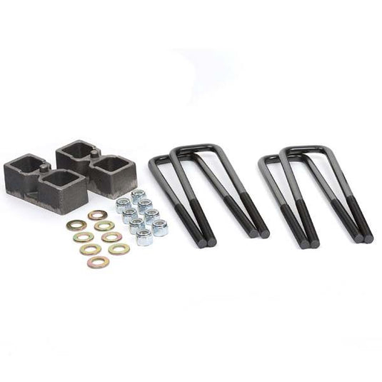 Daystar 2" Rear Block & U-Bolt Kit for 1988-2017 Chevy/GMC Silverado/Sierra 1500 2WD/4WD