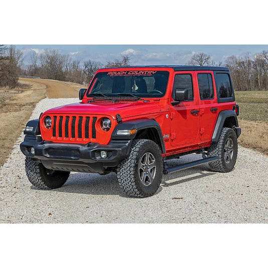 Rough Country PSR610430 Running Boards for 18-24 Jeep Wrangler JL Unlimited 4-Door