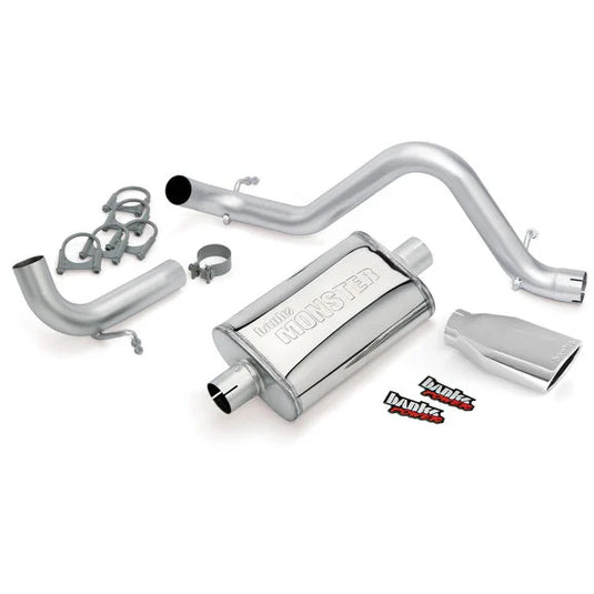 Banks Power Monster Exhaust for 12-18 Jeep Wrangler JK 2 Door with 3.6L