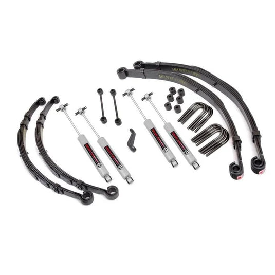 Rough Country 675-76-8130 4in Suspension Lift Kit for 76-81 Jeep CJ