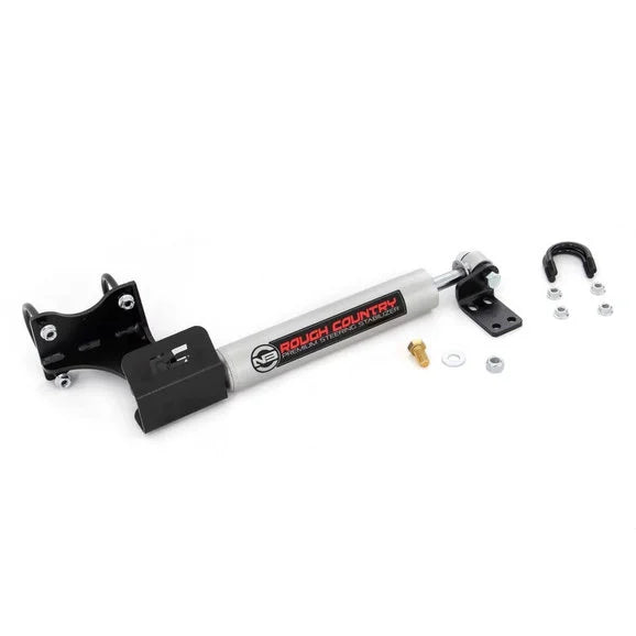 Rough Country 8731930 Axle Mount N3 Steering Stabilizer for 07-18 Jeep Wrangler JK