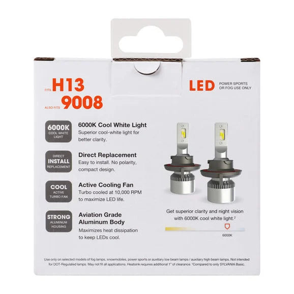 Load image into Gallery viewer, Sylvania H13SL.BX2 #H13 LED Fog &amp; Powersports Bulb 2 Pack
