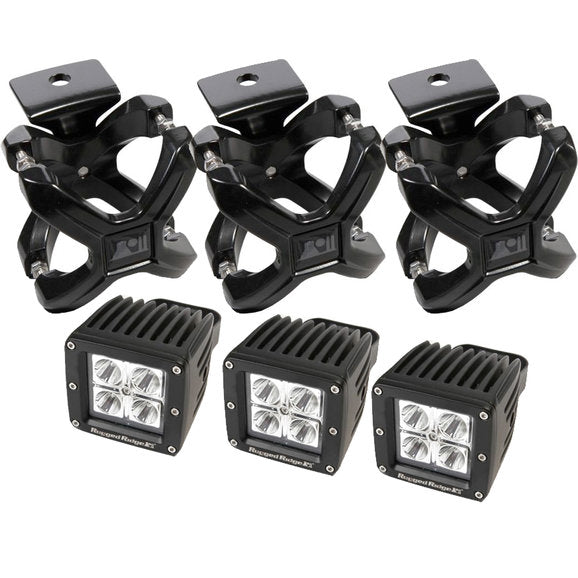 Load image into Gallery viewer, Rugged Ridge 15210.03 3 Piece X-Clamp LED Kit in Black
